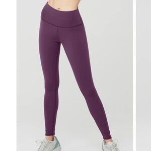 High-Waist Airbrush Legging Dark Plum S Full 28"